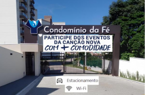 Apto com Garagem e Wi-Fi a 4 minutos da Canção Nova